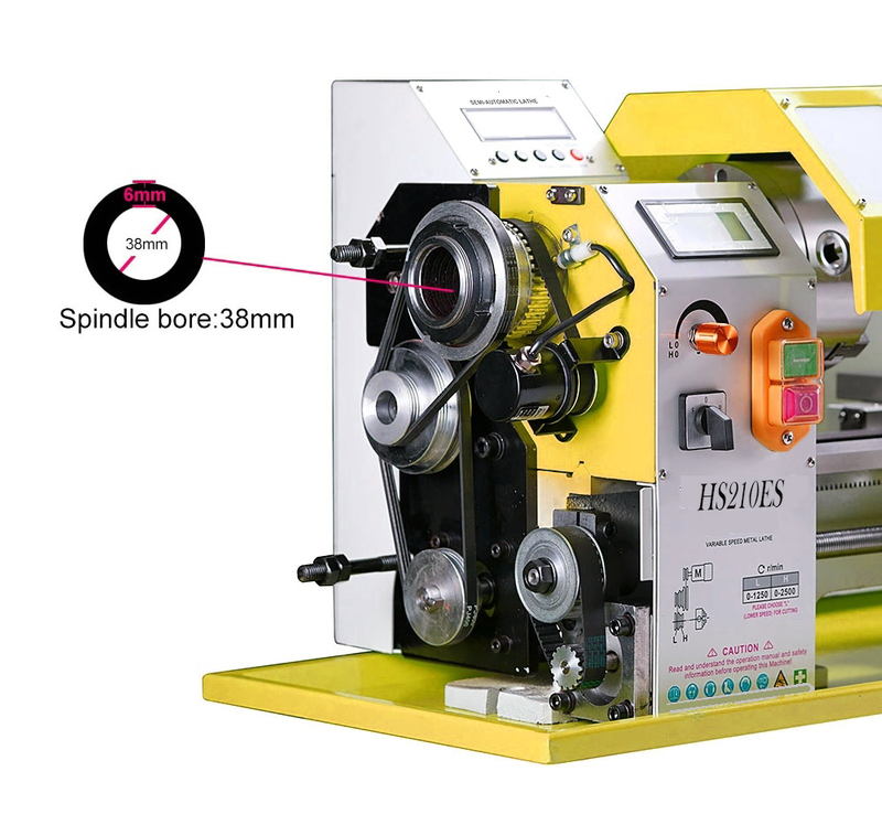HS210esx600 Auto esquerdo e direita Trequeamento fabricando mini -torno de metal CNC